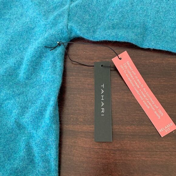 Tahari 100% 2-ply cashmere soft relaxed sweater size S - Picture 6 of 8